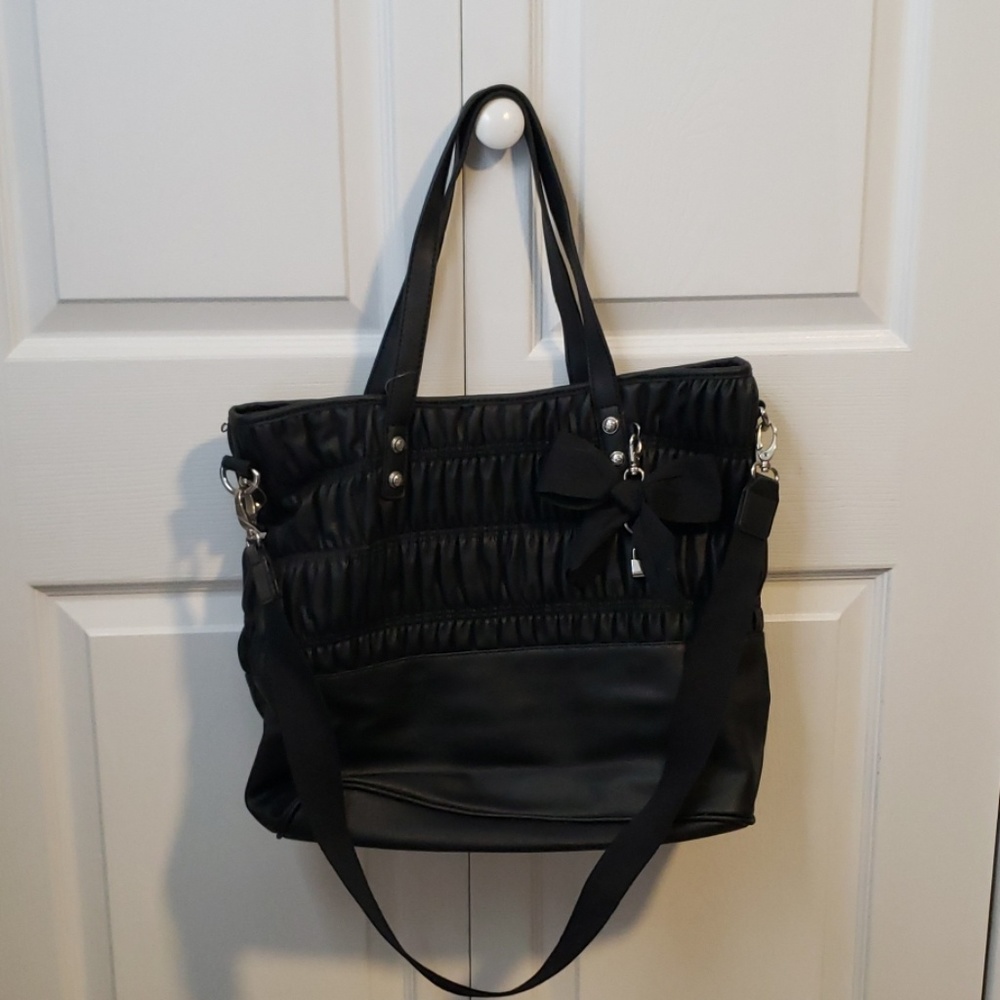 Jessica Simpson black tote bag